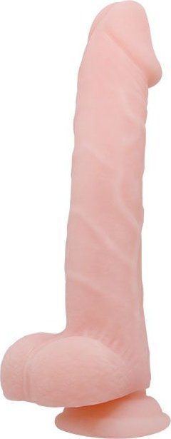 Телесный фаллоимитатор на присоске Super Dildo - 22 см.