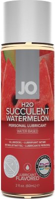 Лубрикант на водной основе с ароматом арбуза JO Flavored Watermelon - 60 мл.  Цена 2 385 руб. Вкусовой лубрикантJO Flavored Watermelon обеспечивает длительное гладкое скольжение без липкости и скатывания. Он имеет естественный вкус арбуза благодаря только натуральным ароматизаторам. Глицерин растительного происхождения в составе. Не содержит сахара и подсластителей. Безопасен для проглатывания и вагинального использования. Не нарушает микрофлору и кислотно-щелочной баланс. Лубрикант имеет водную основу, но она такая же нежная как силикон, обеспечивает долгое скольжение, никакой липкости, легко смывается водой. Лубрикант совместим с материалами большинства игрушек. глицерин, вода, натуральный пищевой ароматизатор (арбуз), натрий карбоксиметилцеллюлоза, метилпарабен, пропилпарабен. Страна: США. Объем: 60 мл.
