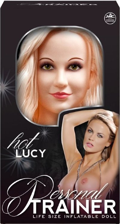 Надувная кукла с вибрацией и 2 любовными отверстиями Hot Lucy Lifesize Love Doll