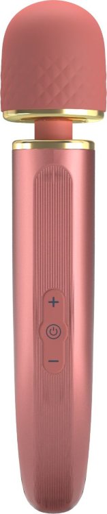 Персиковый жезловый вибратор Power Wand - 29 см.