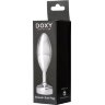 Серебристая анальная втулка Doxy Smooth Butt Plug - 10,5 см.