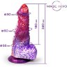 Фантазийный фаллоимитатор-гигант на присоске - 24 см.
