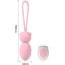Розовые вагинальные шарики с петлёй и пультом ДУ  Цена 5 926 руб. - Розовые вагинальные шарики с петлёй и пультом ДУ