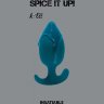 Бирюзовая анальная пробка Insatiable - 10,5 см.
