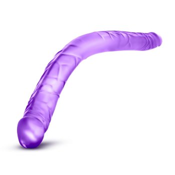 Фиолетовый двусторонний фаллоимитатор B Yours 16 Double Dildo - 40,6 см.