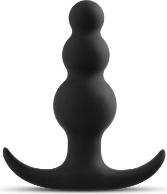 Чёрная фигурная анальная пробка Beaded Plug - 7,6 см.  Цена 2 281 руб. Длина: 7.6 см. Диаметр: 2.5 см. Чёрная фигурная анальная пробка Beaded Plug. Широкое ограничительное основание. Рабочая длина - 6,35 см. Страна: Китай. Материал: силикон.