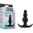Чёрная фигурная анальная пробка Beaded Plug - 7,6 см.  Цена 2 281 руб. - Чёрная фигурная анальная пробка Beaded Plug - 7,6 см.