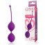 Фиолетовые двойные вагинальные шарики с хвостиком Cosmo  Цена 854 руб. - Фиолетовые двойные вагинальные шарики с хвостиком Cosmo
