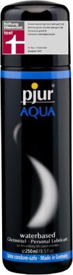 Увлажняющий лубрикант pjur AQUA - 250 мл. Лубрикант Pjur AQUA, как видно из названия, создан на водной основе и отлично увлажняет кожу особенно нежных участков тела. Никакого ощущения липкости, лишь комфорт и чувственное скольжение в течение длительного времени! Смазка питает, успокаивает поврежденную кожу и защищает от раздражения сухую. Лубрикант не содержит нефтепродуктов, парфюмерных добавок, масел и отдушек, поэтому идеально подходит для ежедневного использования. Страна: Германия. Объем: 250 мл.