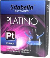 Стимулирующая насадка с усиками и шипиками Platino Ураган