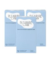Набор из 3 упаковок ультратонких презервативов Pleasure Lab (по 12 шт.)