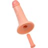 Телесный фаллоимитатор на присоске RealStick CALIBER - 20 см.