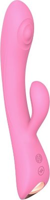 Розовый вибратор-кролик Bunny Clyde - 22,5 см. Длина: 22.5 см. Диаметр: 4 см. Вибратор-кролик Bunny & Clyde намного мощнее, чем кажется. За его элегантным и изысканным внешним видом скрывается потрясающая мощность. Невозможно устоять перед его энергичными покачивающимися движениями вперед-назад. Каждая часть этого ультраэргономичного вибратора-кролика, которого очень удобно держать в руке, оснащена своим собственным мотором - для клиторальной и вагинальной стимуляции по отдельности или обеих зон сразу! 10 режимов постукивания, 10 режимов вибрации. Наслаждайтесь там, где хотите, когда хотите и как хотите! Товар имеет две кнопки. Нажмите верхнюю кнопку, чтобы включить постукивающую стимуляцию в вагинальном отростке, затем снова нажмите эту кнопку, чтобы переключиться между 10 режимами. Зажмите нижнюю кнопку, и включится вибрация в клиторальном отростке. Чтобы переключаться между 10-ю режимами вибрации, кратковременно нажимайте эту же кнопку. Для выключения устройства кнопки нужно удерживать в течение нескольких секунд. Заряжать устройство необходимо с помощью магнитной зарядки, которая входит в комплект. Область для зарядки находится на задней части ручки. Когда устройство подключится к зарядке, на нем будет мигать индикатор. Рабочая длина - 12 см. Время работы - 1 час. Время зарядки - 2,5 часа. Страна: Китай. Материал: силикон. Батарейки: встроенный аккумулятор.