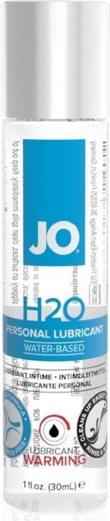 Возбуждающий лубрикант на водной основе JO Personal Lubricant H2O Warming - 30 мл.