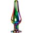 Радужная анальная пробка Rainbow Metal Plug Small - 9,4 см.  Цена 3 312 руб. - Радужная анальная пробка Rainbow Metal Plug Small - 9,4 см.