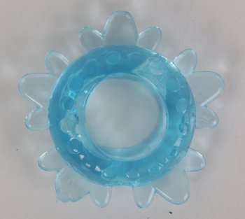 Голубое эрекционное кольцо Снежинка