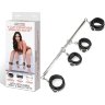 Две пары черных фиксаторов для рук и ног на металлической распорке Spreader Bar