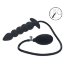 Черная анальная елочка с функцие расширения Beaded Inflatable Silicone Anal Plug  Цена 4 130 руб. - Черная анальная елочка с функцие расширения Beaded Inflatable Silicone Anal Plug