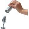 Серебристая анальная втулка Doxy Ribbed Butt Plug - 10,5 см.