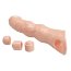 Телесный фаллоудлинитель с 3 вставками - 28 см.  Цена 1 980 руб. - Телесный фаллоудлинитель с 3 вставками - 28 см.