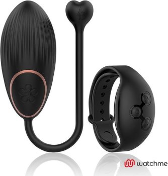 Черное виброяйцо с пультом-часами Anne s Desire Vibro Egg Wireless Watchme