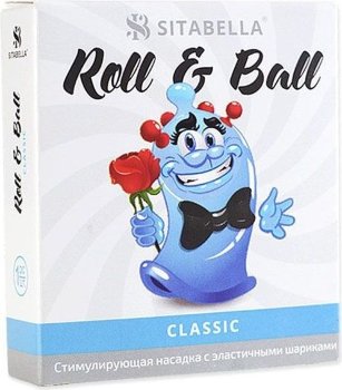 стимулирующий презерватив-насадка Roll Ball Classic
