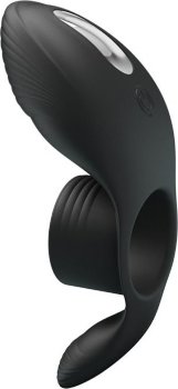 Черное кольцо на пенис с вибрацией Vibration Penis Sleeve