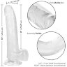 Прозрачный фаллоимитатор Size Queen 6 - 20,25 см.