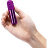 Фиолетовая вибропулька Le Wand Bullet с 2 нежными насадками