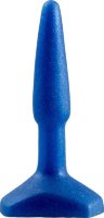 Синий анальный стимулятор Small Anal Plug - 12 см.