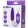 Фиолетовое виброяйцо с пультом управления A-Toys Cony, работающее от USB