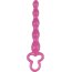 Розовая анальная цепочка Clover Anal Rod - 18 см.  Цена 1 595 руб. - Розовая анальная цепочка Clover Anal Rod - 18 см.