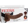 Полый мужской фаллопротез Hollow Strap-On with Balls - 24 см.