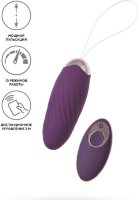 Фиолетовое виброяйцо с имитацией фрикций Bumpy