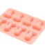 Розовая силиконовая форма с фаллосами  Цена 447 руб. - Розовая силиконовая форма с фаллосами
