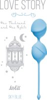 Голубые вагинальные шарики One Thousand and One Nights