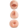 Комплект из 3 мастурбаторов All 3 Holes: вагина, анус, ротик
