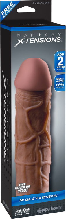 Коричневая насадка Mega 2 Extension - 20,3 см.