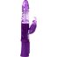 Фиолетовый вибратор-кролик на присоске - 23,5 см.  Цена 2 980 руб. - Фиолетовый вибратор-кролик на присоске - 23,5 см.