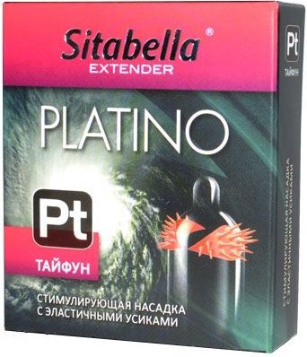 Стимулирующая насадка с шипиками по бокам Platino Тайфун