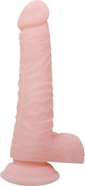 Телесный фаллоимитатор с присоской Super Dildo - 18,8 см.