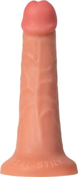 Телесный реалистичный фаллоимитатор RealStick CALIBER - 20 см.