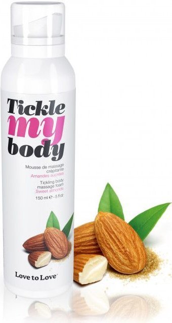 Массажная хрустящая пенка Tickle My Body Sweet Almonds с ароматом миндаля - 150 мл.