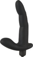 Черный вибромассажер простаты Naughty Finger Prostate Vibe - 13,8 см.