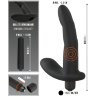 Черный вибромассажер простаты Naughty Finger Prostate Vibe - 13,8 см.
