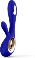 Синий вибратор-кролик Lelo Soraya Wave - 21,8 см.