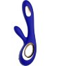Синий вибратор-кролик Lelo Soraya Wave - 21,8 см.