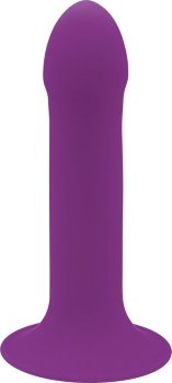 Фиолетовый дилдо на присоске HITSENS 6 - 13,5 см.