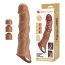 Карамельный фаллоудлинитель с 3 вставками - 28 см.  Цена 1 980 руб. - Карамельный фаллоудлинитель с 3 вставками - 28 см.