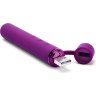 Фиолетовый мини-вибратор Le Wand Baton с текстурированной насадкой - 11,9 см.
